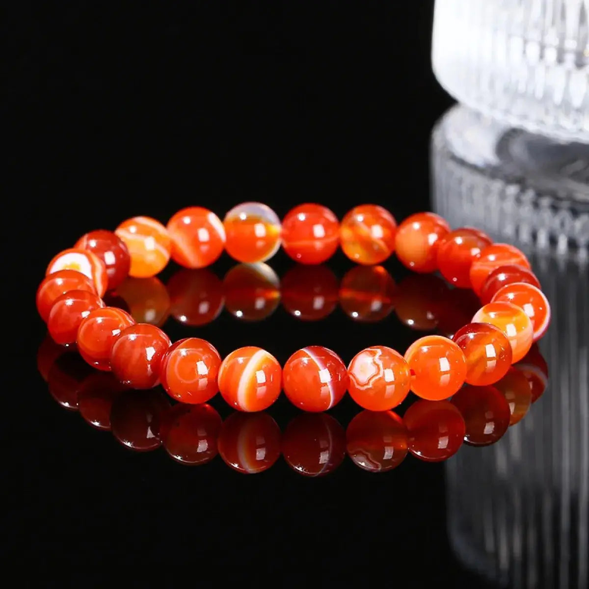 Natural Crystal Agate Tiger Eye Bracelet